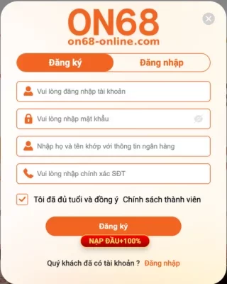 Hướng Dẫn Đăng Ký ON68